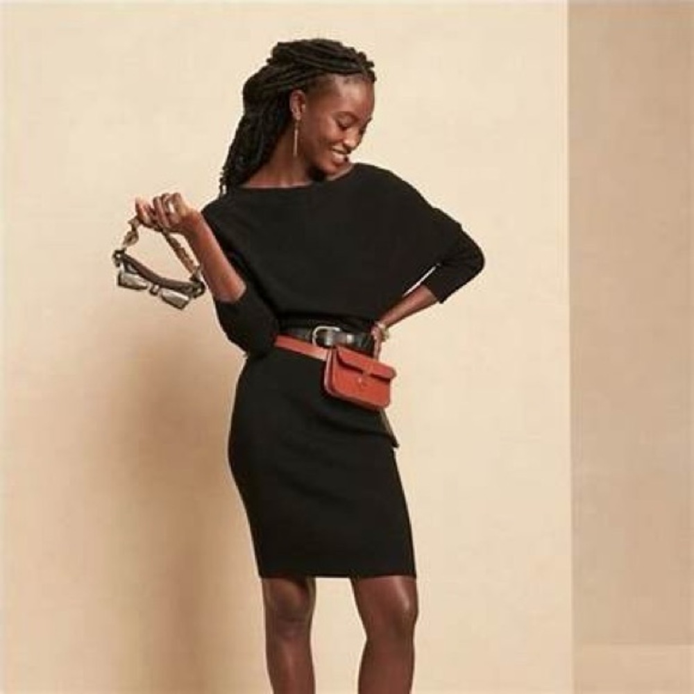 Banana Republic Colleta Off-Shoulder Sweater Dress